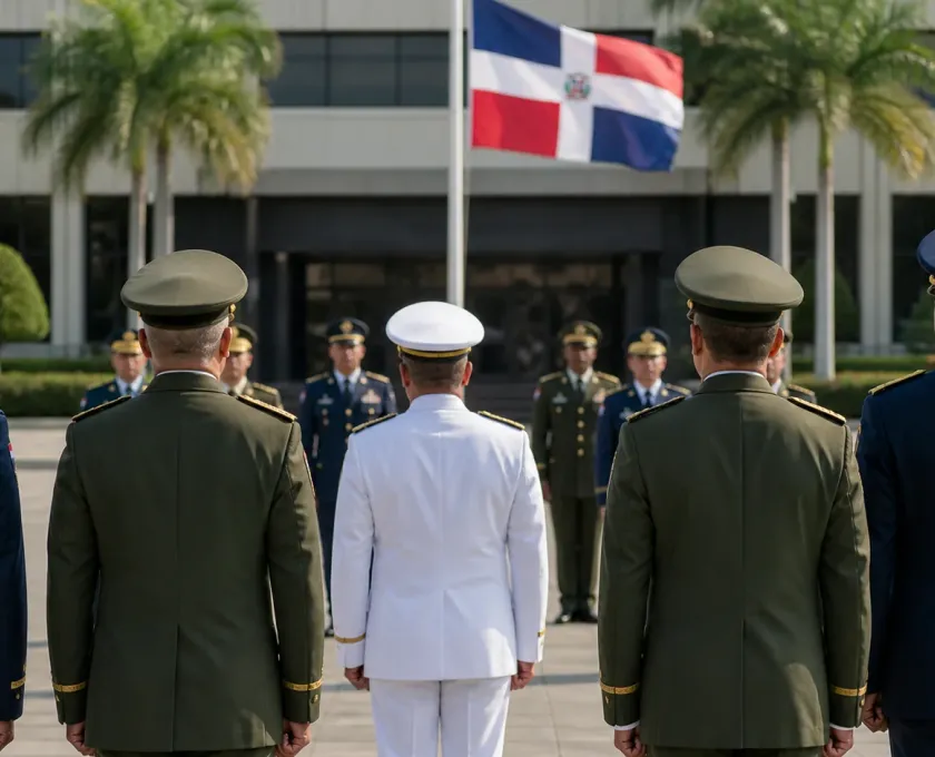 Formación representativa de oficiales de las Fuerzas Armadas dominicanas