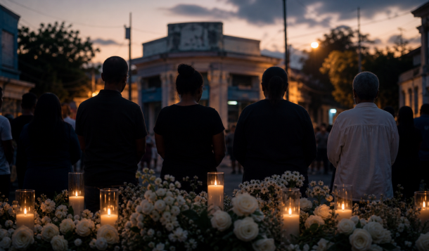 Vigilia ilustrada en memoria de las víctimas de la explosión de San Cristóbal